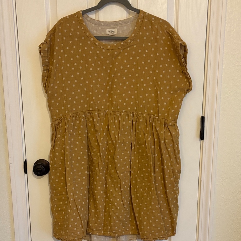 UpWest yellow linen dress